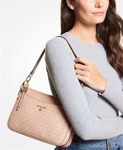 michael kors jet set pouchette shoulder bag|michael kors jet set charm.